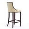 Manhattan Comfort Fifth Avenue Bar Stool in Cream and Walnut (Set of 2) 2-BS007-CR - alternate 2
